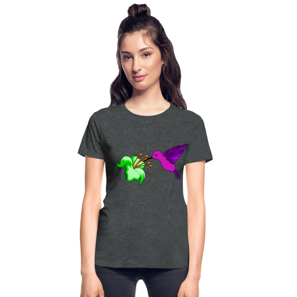 Bird & Flower Ultra Cotton Ladies T-Shirt - deep heather