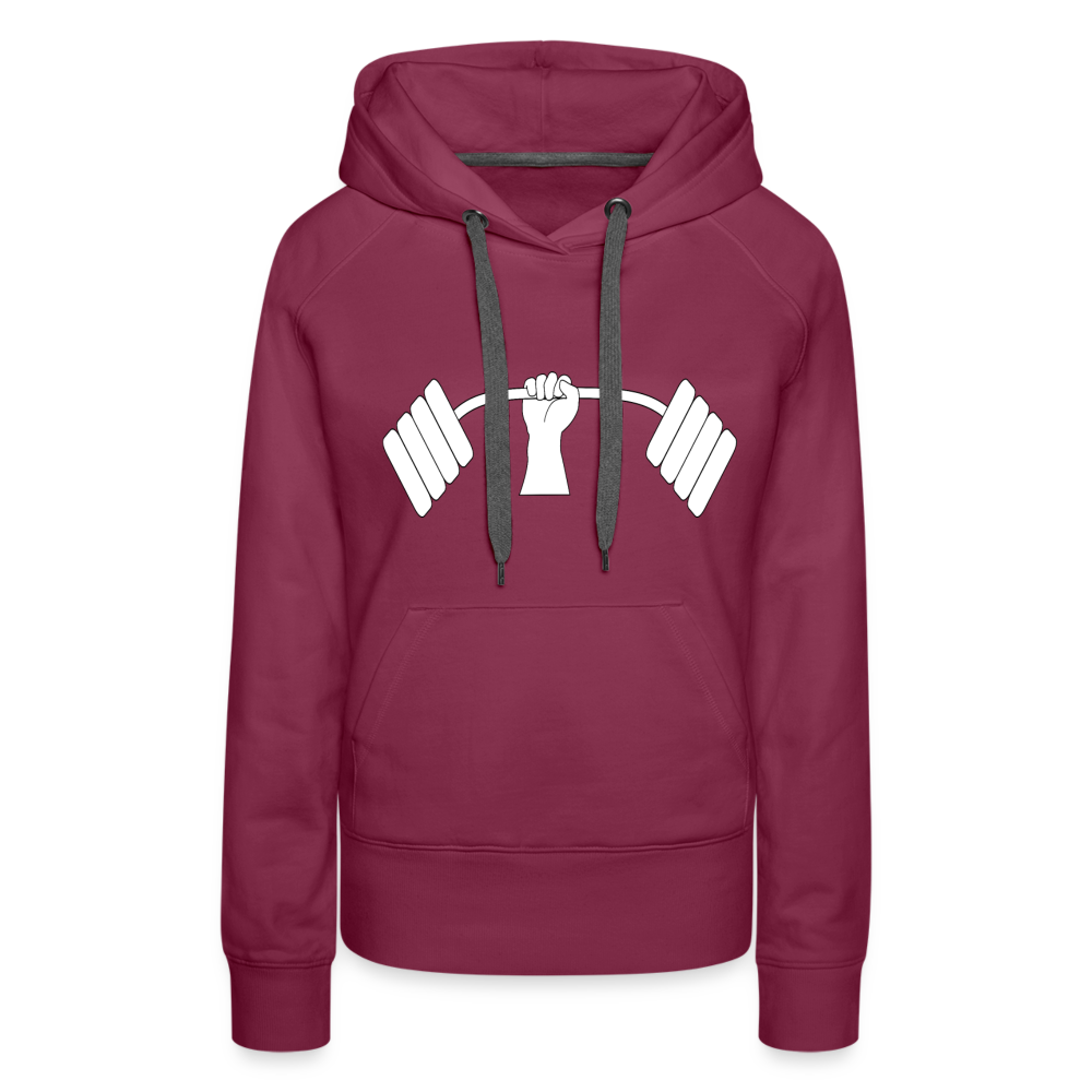 Weights Women’s Premium Hoodie - burgundy