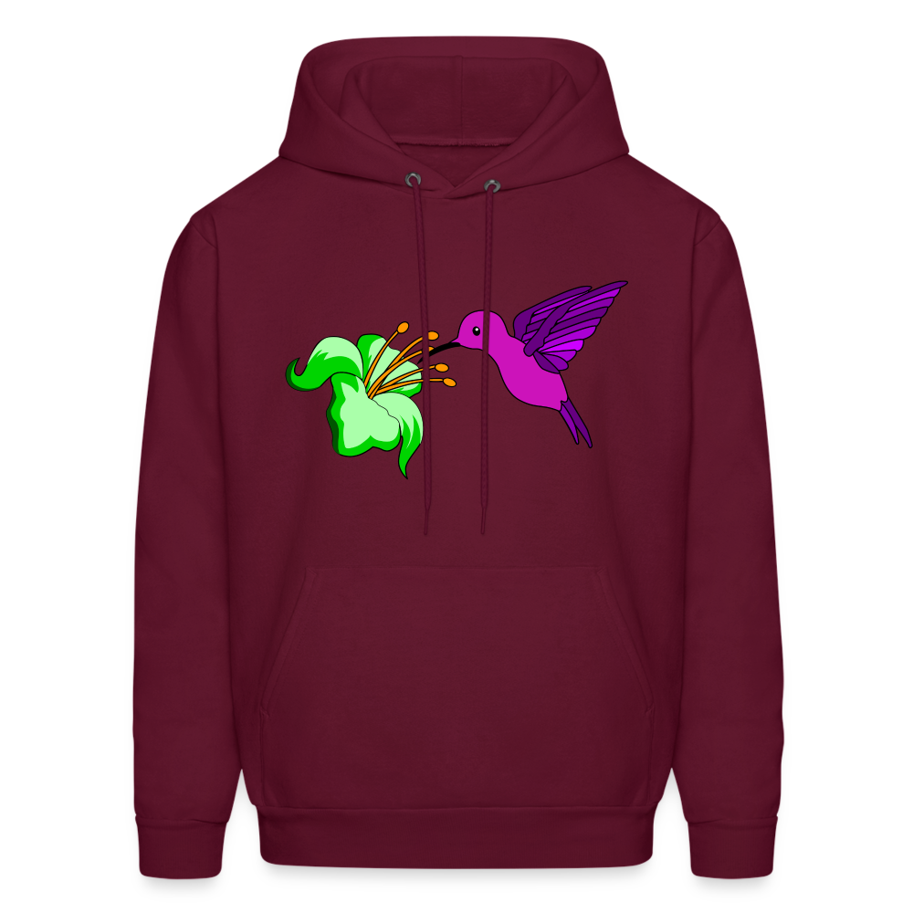 Hummingbird Men's Hoodie - burgundy