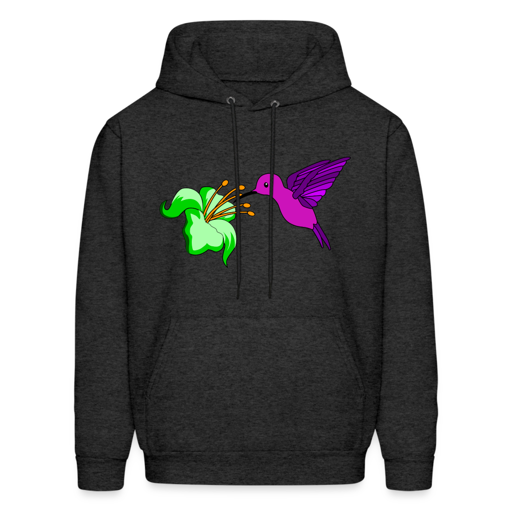 Hummingbird Men's Hoodie - charcoal grey