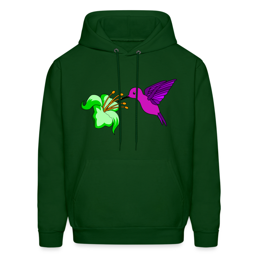 Hummingbird Men's Hoodie - forest green