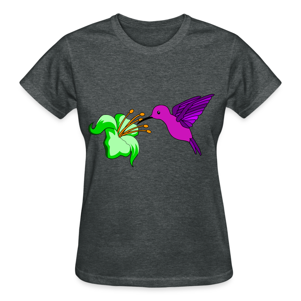 Hummingbird Ladies T-Shirt - deep heather