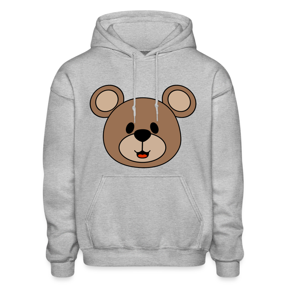 Bear Adult Hoodie - heather gray