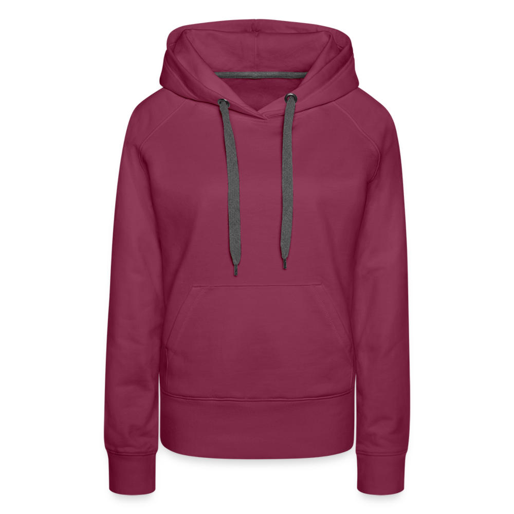 Women’s Customizable Premium Hoodie - burgundy