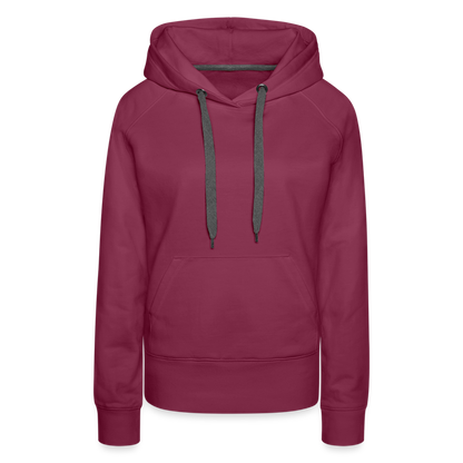 Women’s Customizable Premium Hoodie - burgundy