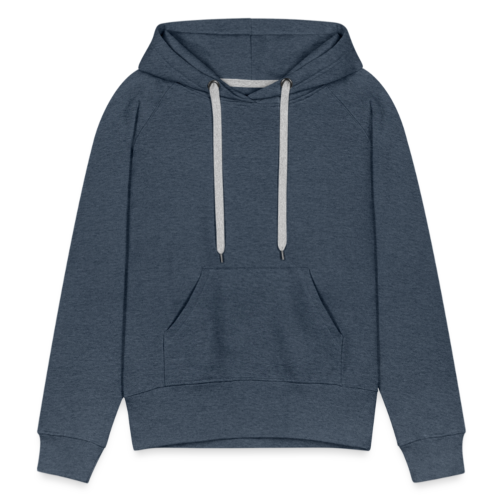 Women’s Customizable Premium Hoodie - heather denim