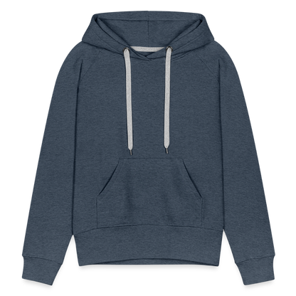 Women’s Customizable Premium Hoodie - heather denim