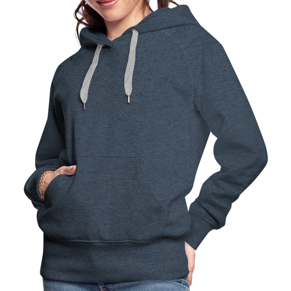 Women’s Customizable Premium Hoodie - heather denim