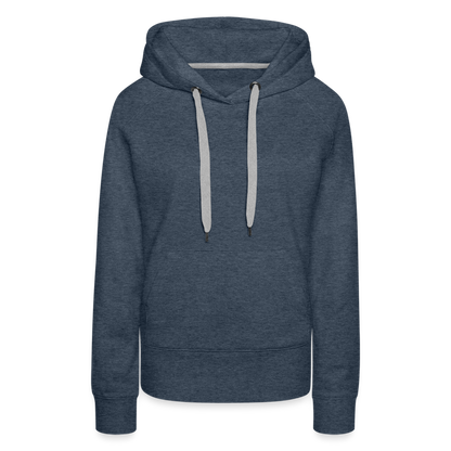 Women’s Customizable Premium Hoodie - heather denim