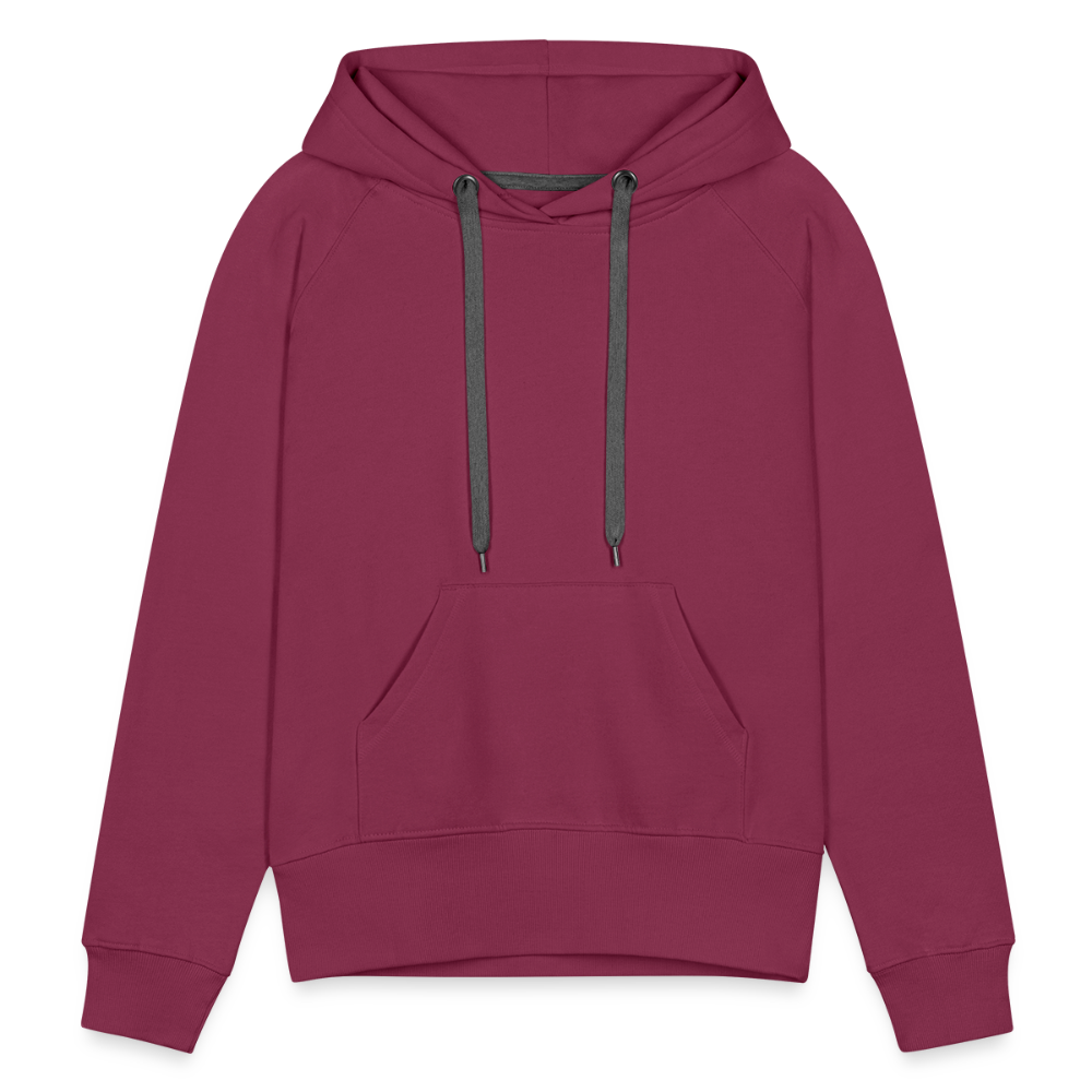 Women’s Customizable Premium Hoodie - burgundy