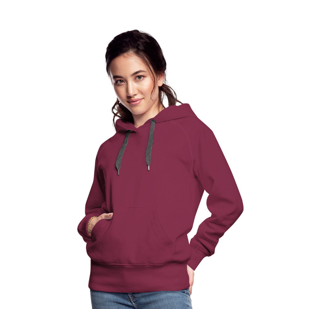 Women’s Customizable Premium Hoodie - burgundy