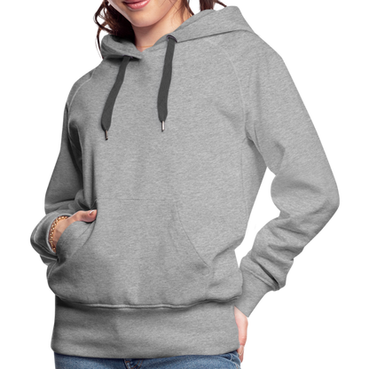 Women’s Customizable Premium Hoodie - heather grey