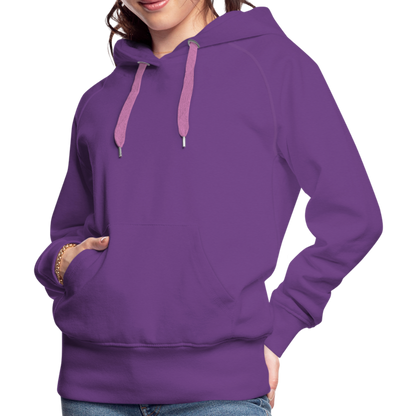 Women’s Customizable Premium Hoodie - purple 