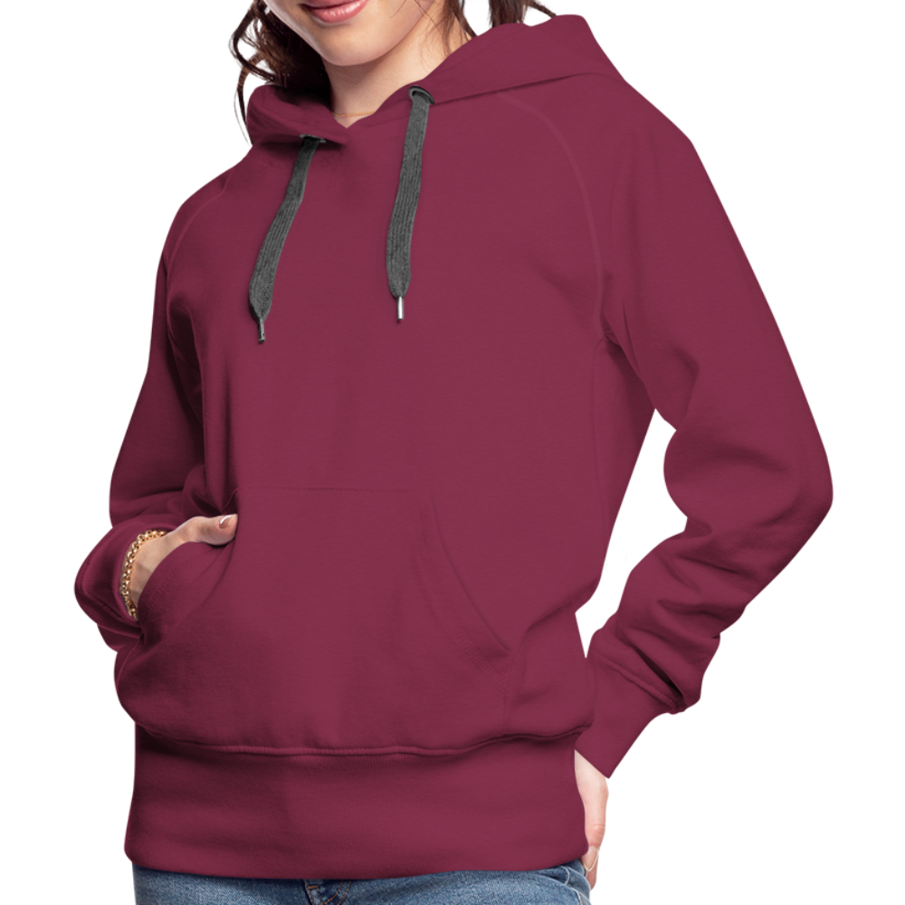 Women’s Customizable Premium Hoodie - burgundy