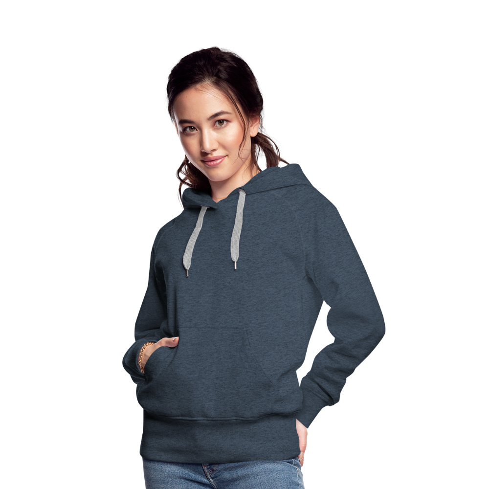 Women’s Customizable Premium Hoodie - heather denim