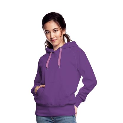 Women’s Customizable Premium Hoodie - purple 