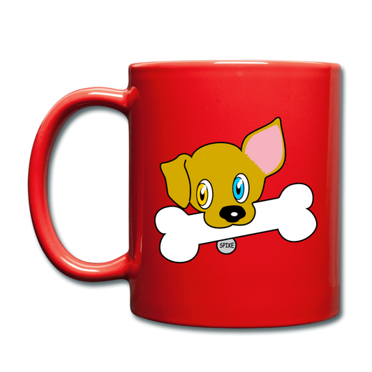 Dog Full Color Mug - red