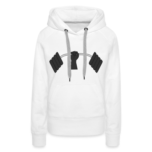 Weights Women’s Premium Hoodie - white