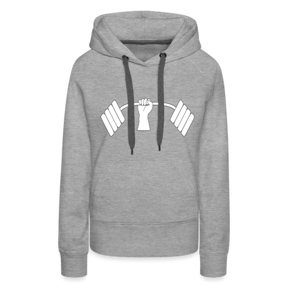 Weights Women’s Premium Hoodie - heather grey