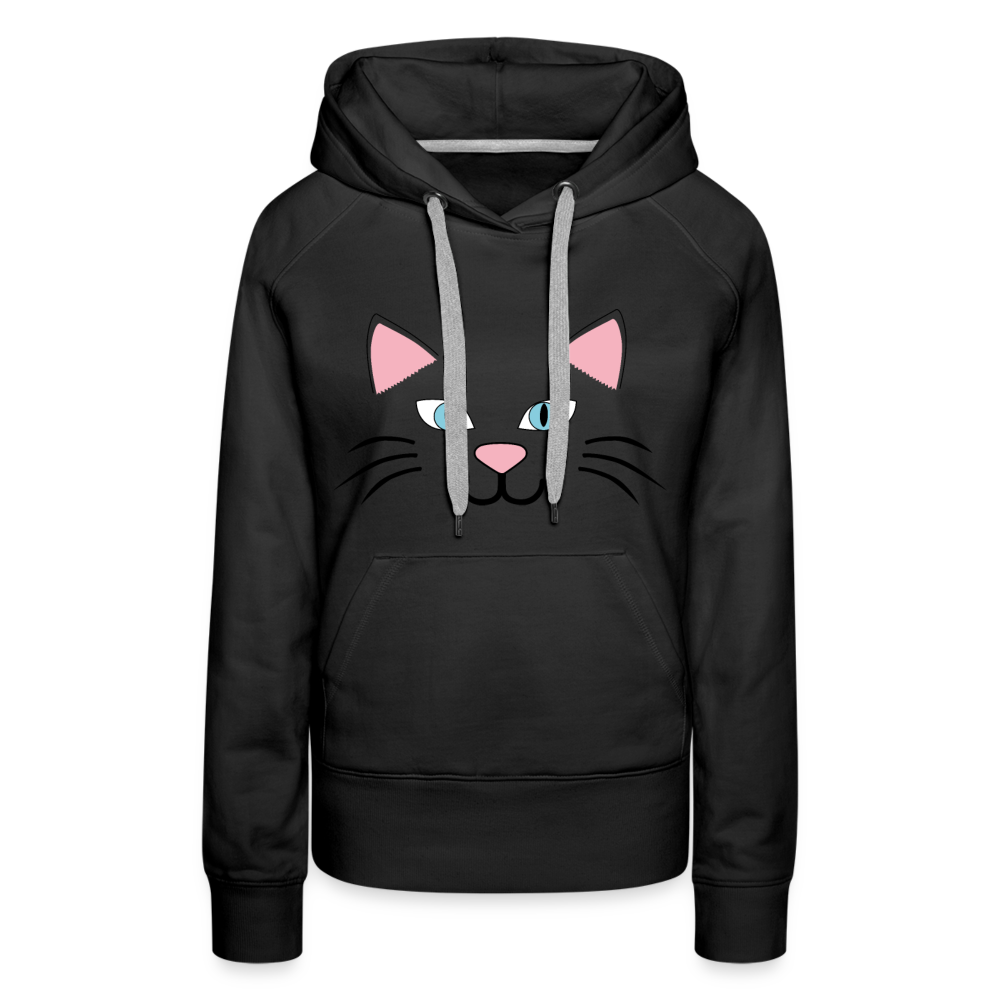 Catface Women’s Premium Hoodie - black