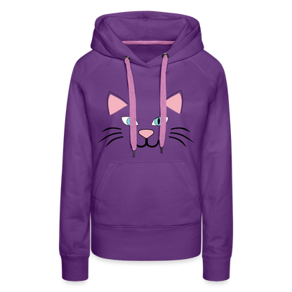 Catface Women’s Premium Hoodie - purple