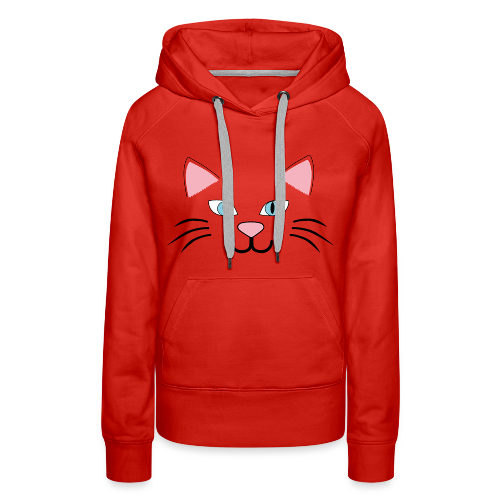 Catface Women’s Premium Hoodie - red