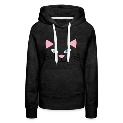 Catface Women’s Premium Hoodie - charcoal grey