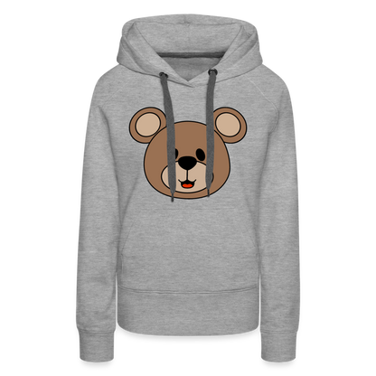 Bear Women’s Premium Hoodie - heather grey