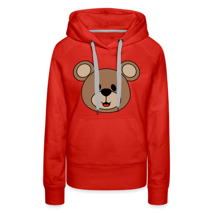 Bear Women’s Premium Hoodie - red