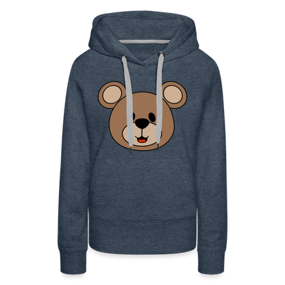 Bear Women’s Premium Hoodie - heather denim