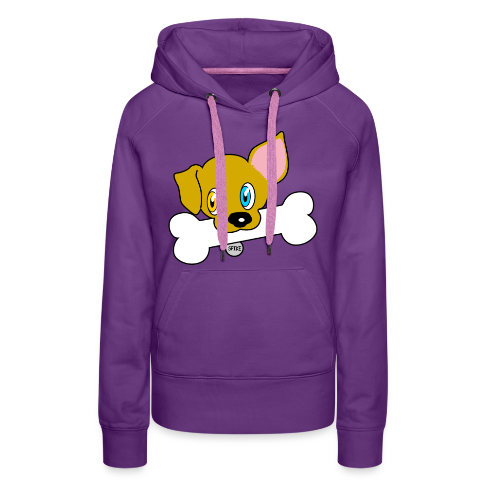 Dog Women’s Premium Hoodie - purple