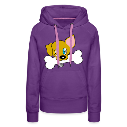 Dog Women’s Premium Hoodie - purple