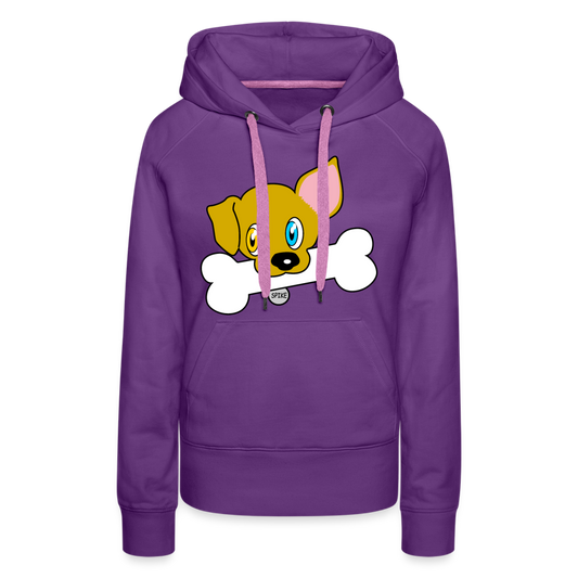 Dog Women’s Premium Hoodie - purple