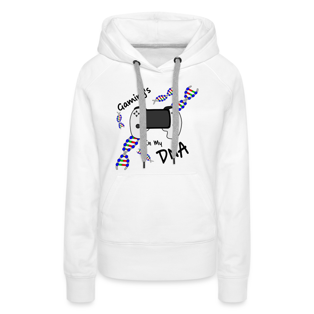 Gaming DNA Women’s Premium Hoodie - white