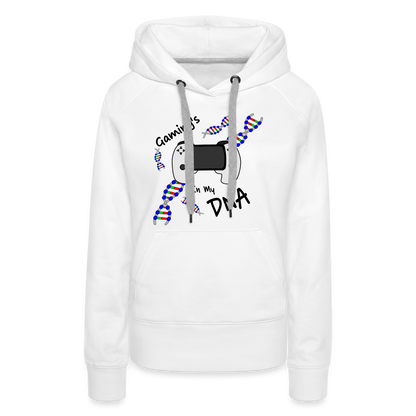 Gaming DNA Women’s Premium Hoodie - white