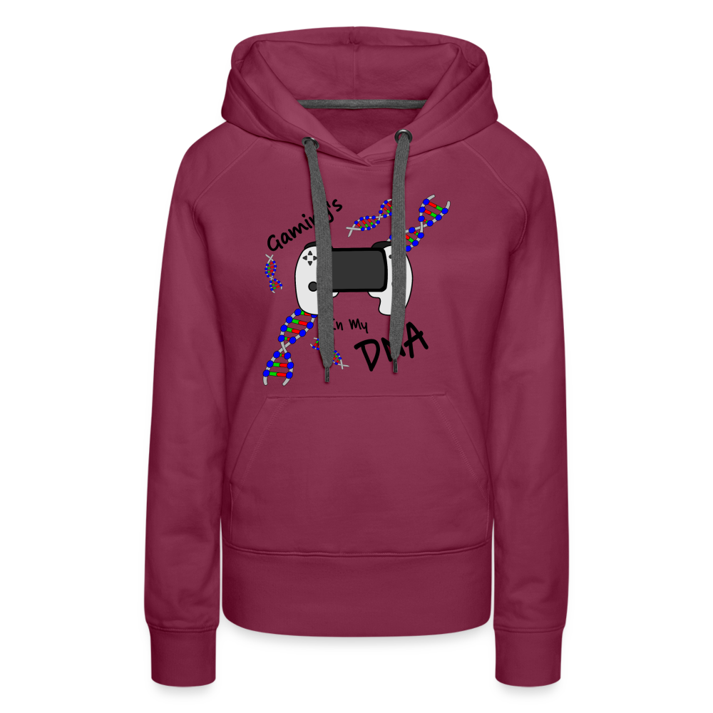 Gaming DNA Women’s Premium Hoodie - burgundy