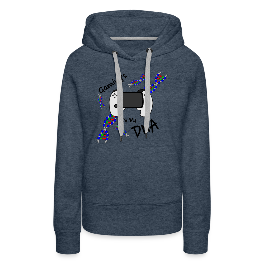 Gaming DNA Women’s Premium Hoodie - heather denim