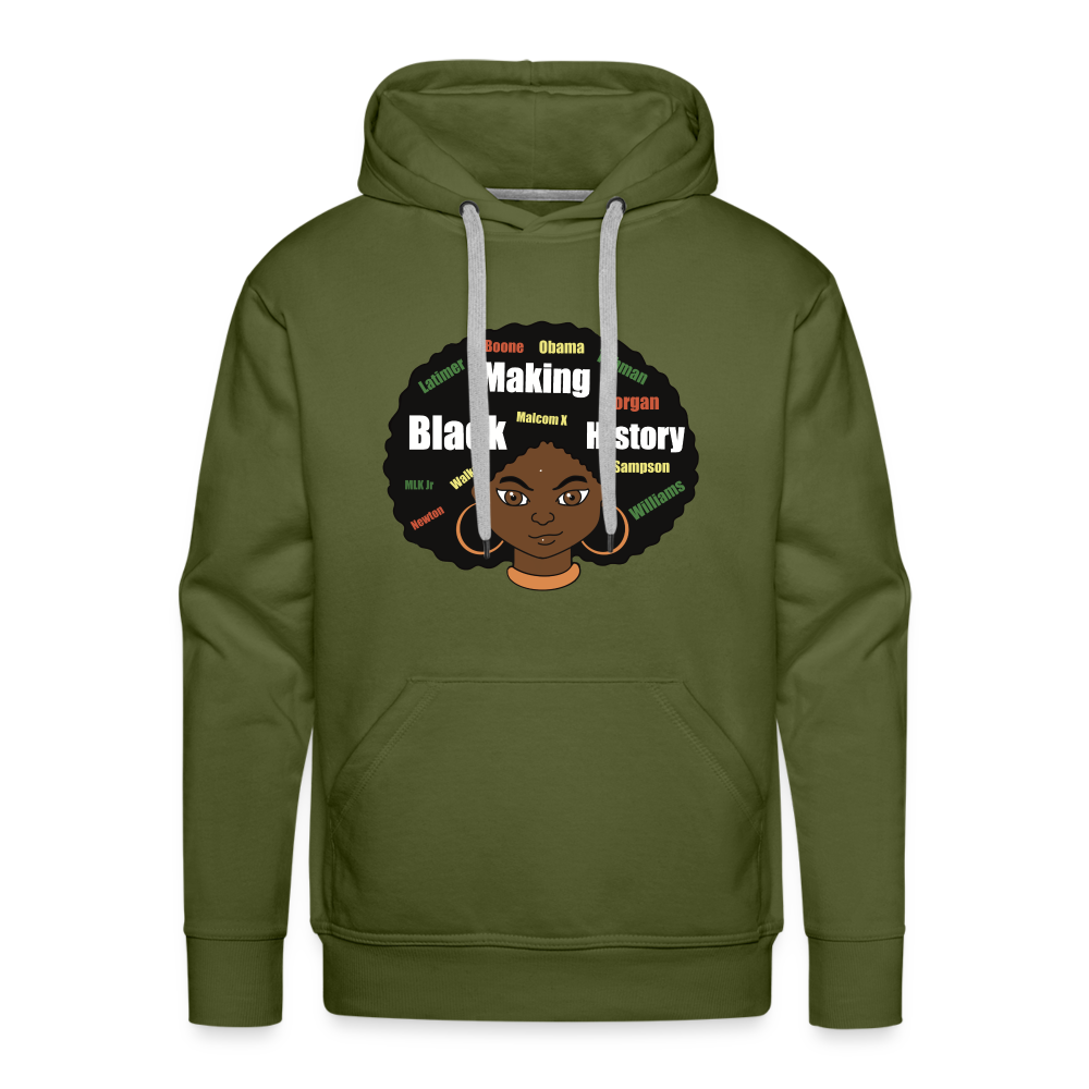 History Premium Hoodie - olive green