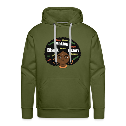 History Premium Hoodie - olive green