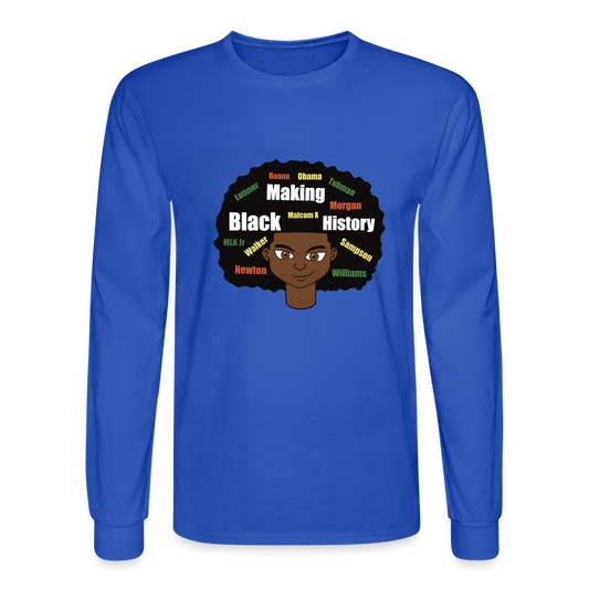 History Guy Long Sleeve T-Shirt - royal blue