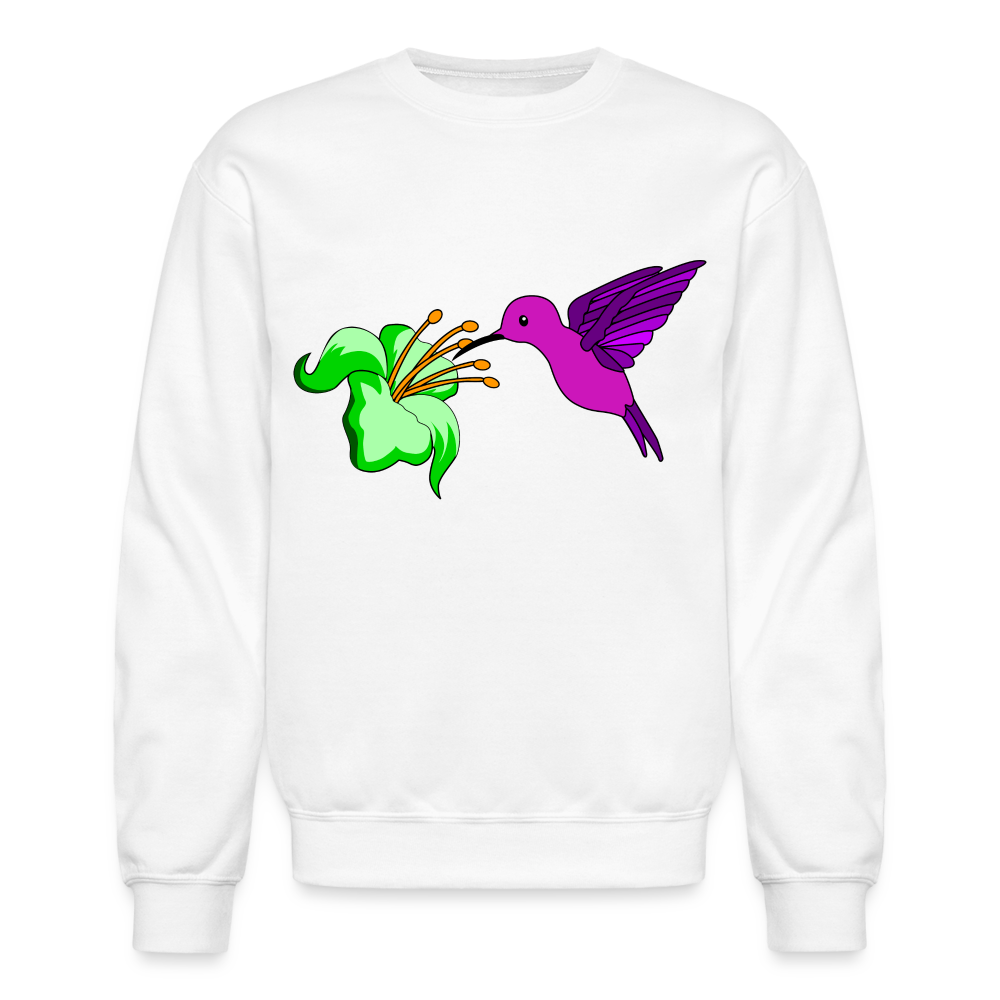 Humming Bird Crewneck Sweatshirt - white