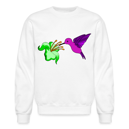 Humming Bird Crewneck Sweatshirt - white