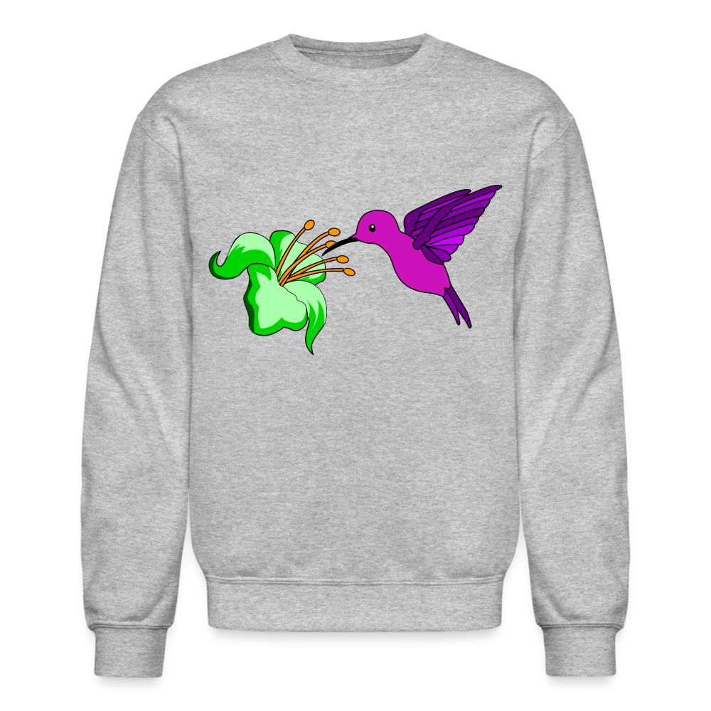 Humming Bird Crewneck Sweatshirt - heather gray