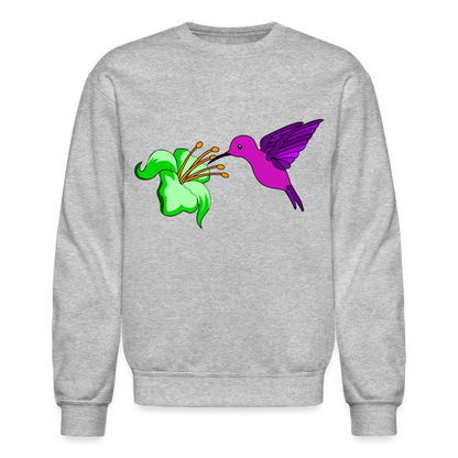 Humming Bird Crewneck Sweatshirt - heather gray