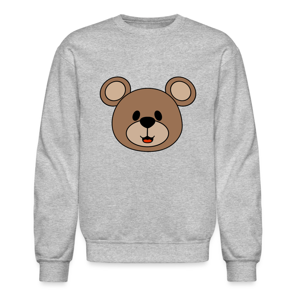 Bear Crewneck Sweatshirt - heather gray