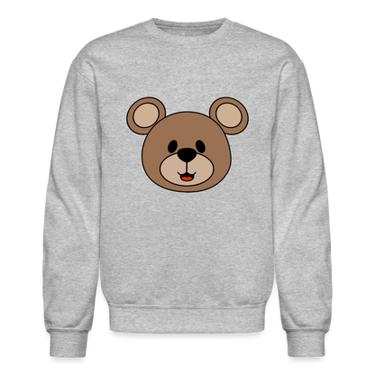 Bear Crewneck Sweatshirt - heather gray