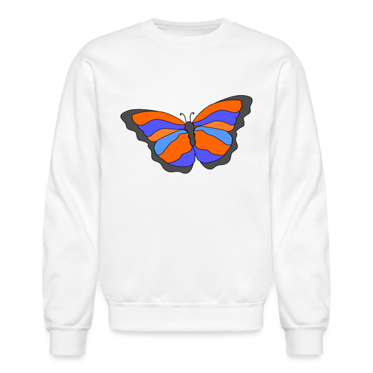 Butterfly Crewneck Sweatshirt - white