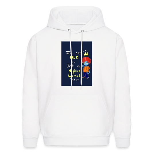 Higher Level Men's Hoodie - white