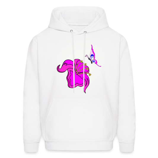 Butterfly Men's Hoodie - white