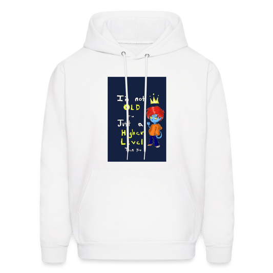 Higher Level Men's Hoodie - white